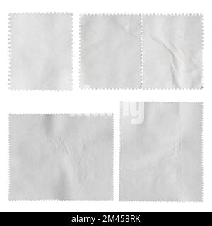 Postage stamps isolated on white background with clipping path Stock Photo
