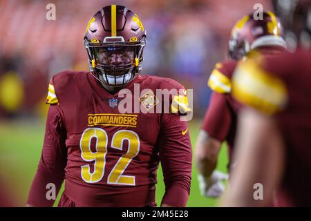 Washington Commanders wide receiver Terry McLaurin (17) runs the ball  during the second half of an NFL football game against the Detroit Lions  Sunday, Sept. 18, 2022, in Detroit. (AP Photo/Lon Horwedel