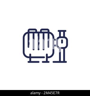 water pump icon, line design Stock Vector