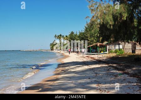 Beach of Carabane island, Casamance river, Ziguinchor Region, Senegal, West Africa Stock Photo