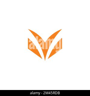 V Fox Initial Logo Design. Fox Icon Stock Vector