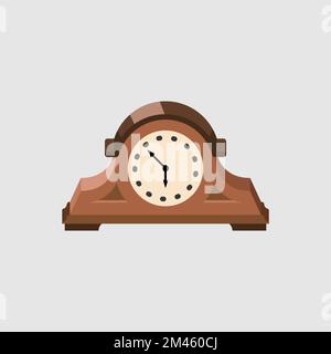 Antique Clock icon, Antique, Flat Style. - Vector Stock Vector
