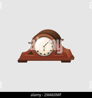 Antique Clock icon, Antique, Flat Style. - Vector Stock Vector