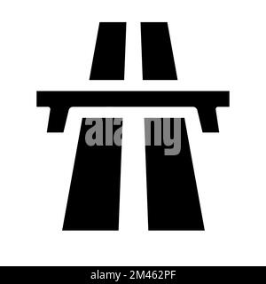highway road icon vector motorway sign freeway symbol  for graphic design, logo, website, social media, mobile app, ui Stock Vector