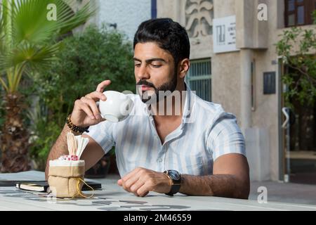 Portrait of an expat arab man. Stock Photo