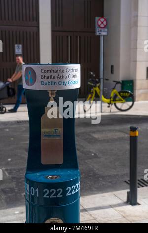 Free fresh water refull station, Dublin City, Ireland Stock Photo