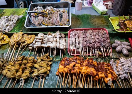 Masskara festival, street food, Bacolod, Negros island, Philippines ...