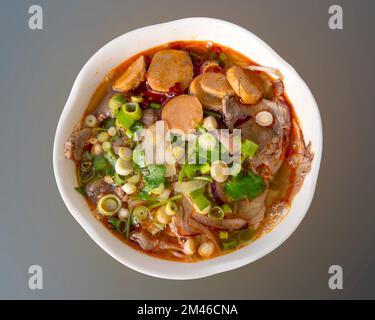 Traditional vietnamese soup Bun Bo Hue Stock Photo
