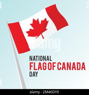 National Flag of Canada Day design template background. Vector illustration Stock Vector