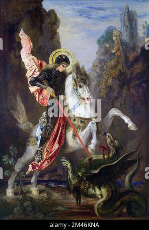 gustave moreau vintage painting art Stock Photo