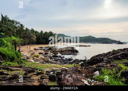 Om Beach, Gokarna, North Canara district, Karnataka, India Stock Photo