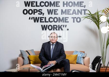 Mark Dixon, founder & CEO of International Workplace Group, Monaco-based English billionaire businessman, best known for service office business Regus. Stock Photo