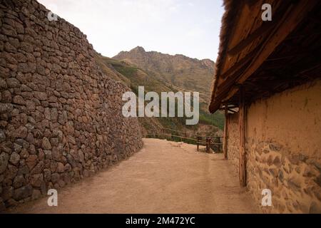 Pisac archaeological complex in the province of Calca near Cusco Peru Stock Photo