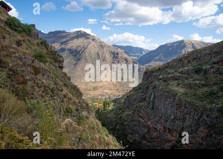 Pisac archaeological complex in the province of Calca near Cusco Peru Stock Photo