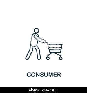 Consumer Icon. Monochrome Simple Neuromarketing Icon For Templates, Web ...