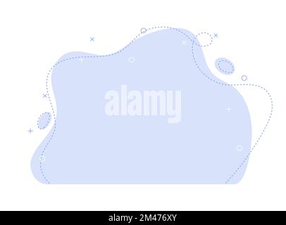 Blue template banner like cloud Stock Vector