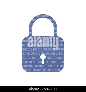 Data protection concept. Network data security Stock Vector