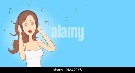 Headphones music poster Stock Vector Image & Art - Alamy