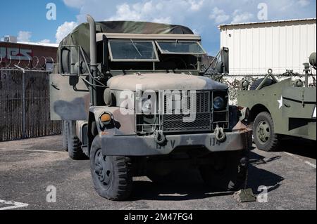 Old US Army truck Reo Motor Car Company M35 Stock Photo