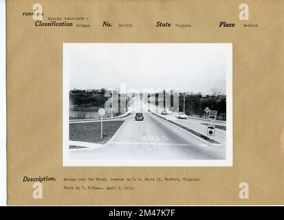 Bridge over New River, Radford, VA. Original caption: Bridge over New