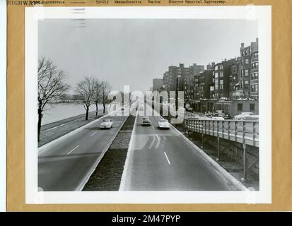 Storrow Memorial Expressway. Original caption: Storrow Memorial Expressway. State: Massachusetts. Stock Photo