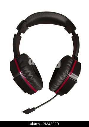 Wireless headphones isolated on white background. Clipping Path included. Stock Photo