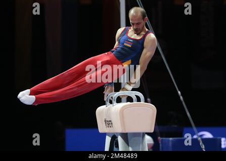 MERDINYAN Harutyun of Armenia  during the MEN'S POMMEL HORSE FINAL at the European Championships Munich 2022 on August 21, 2022 in Munich, Germany - Photo Laurent Lairys / DPPI Stock Photo