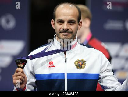 MERDINYAN Harutyun of Armenia  during the MEN'S POMMEL HORSE FINAL at the European Championships Munich 2022 on August 21, 2022 in Munich, Germany - Photo Laurent Lairys / DPPI Stock Photo