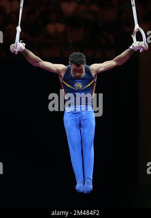 DAVTYAN Vahagn of Armenia during the MEN'S RINGS FINAL at the European Championships Munich 2022 on August 21, 2022 in Munich, Germany - Photo Laurent Lairys / DPPI Stock Photo