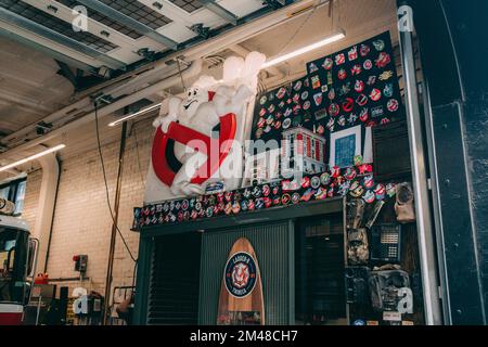 New York Manhattan, 02.10 - 10.10.22: Ghost Busters Firestation, 14 North Moore Street in Tribeca.   Foto: pressefoto Mika Volkmann Stock Photo