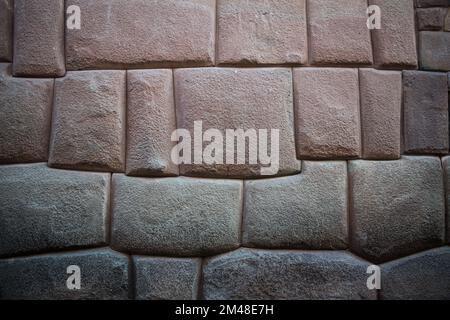 Incan Wall in Cusco Peru Stock Photo