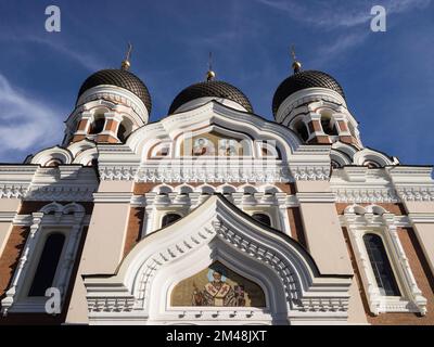 Alexander Nevsky Russian Orthodox Cathedral, Old Town, Tallinn, Estonia, Baltic States, Europe Stock Photo