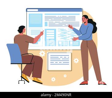 Concept of software development Stock Vector