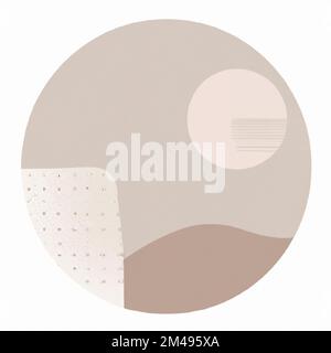 Trendy graphic illustration with an elegant muted color palette ...