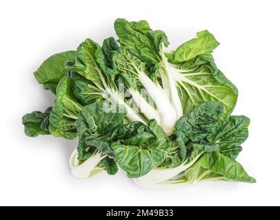 Fresh pak choi cabbage isolated on white background Stock Photo