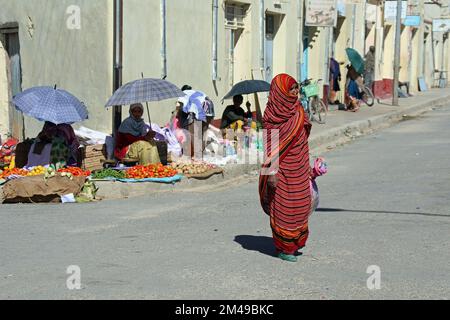 Village life in Eritrea Stock Photo