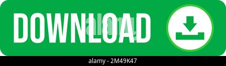 Download button. Green download button. Stock Vector