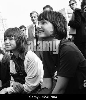 The picture was taken between 1965 and 1971 and shows a photographic impression of everyday life in this period of the GDR. Berlin (East) Germany Stock Photo