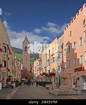 Sterzing. New city street in the historic center. Stock Photo