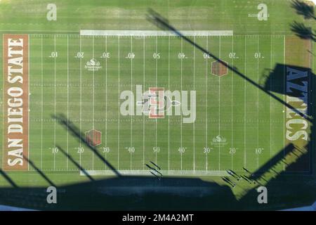 A General Overall Aerial View Of The Snapdragon Stadium Football With ...