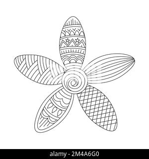 Flower zentangle art easy sketches with decorative doodle outline ...