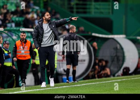 Lisbon, Portugal. 19th Dec, 2022. Rúben Amorim of Sporting CP seen in action during the Allianz Cup 2022/2023 match between Sporting CP and SC Braga at Estadio Jose Alvalade.(Final score: Sporting CP 5:0 SC Braga) Credit: SOPA Images Limited/Alamy Live News Stock Photo