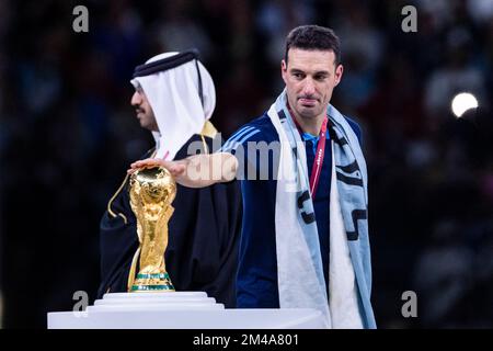 Lusail, Qatar. 18th Dec, 2022. Soccer: World Cup, Argentina - France, final round, final, Lusail Stadium, Credit: Tom Weller/dpa/Alamy Live News Stock Photo