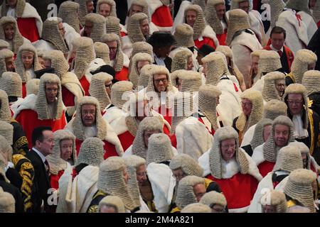 PA REVIEW OF THE YEAR 2022 File photo dated 03/10/22 - Judges arriving at Westminster Abbey in London for the annual Judges Service, which marks the start of the new legal year. Issue date: Tuesday December 20, 2022. Stock Photo