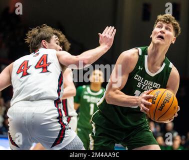 Colorado State forward Patrick Cartier 12 in the first half of