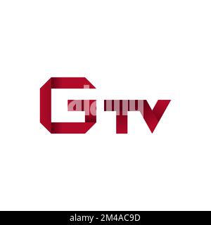 tv television electronic media logo icon vector templates Stock Vector
