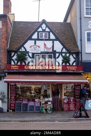 Gabriel Machin butchers shop Henley-on-Thames Berkshire , England , UK Stock Photo