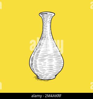 Old Vase, Drawing, Antique, Sketch and Vintage Stock Vector