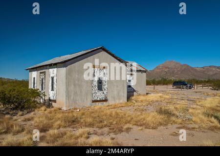 Henry Gray home, Bates Well Ranch, El Camino del Diablo, Organ Pipe Cactus National Monument, Arizona, USA Stock Photo