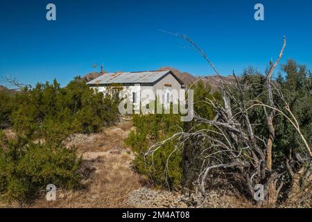 Henry Gray home, Bates Well Ranch, El Camino del Diablo, Organ Pipe Cactus National Monument, Arizona, USA Stock Photo